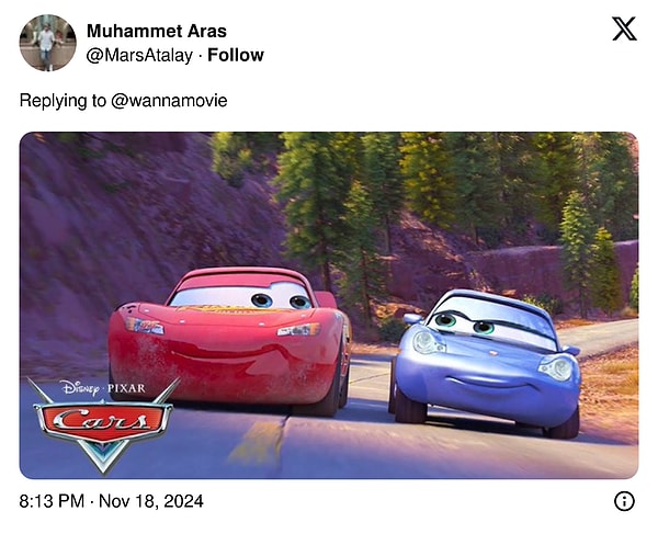 12. Lightning McQueen ve Sally (Cars)