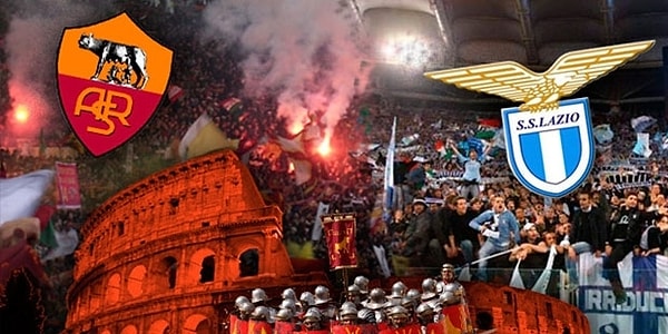 Şiddet dozu "bir tık" üstteki Roma Derbisi... AS Roma ve Lazio rekabeti de İtalyan futbolunun mihenk taşlarından. Lazio tribünlerinin faşist kimliği derbide Roma'ya milyonlarca tarafsız taraftar kazandırıyor.