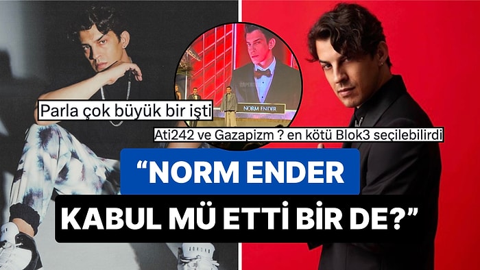 2024'te Yeni Şarkı Çıkarmayan Norm Ender'in 'Yılın Erkek Rap Sanatçısı' Ödülü Alması Tartışma Yarattı!