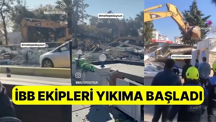 Maltepe Sahilde Kaçak Yapı Avı! İBB Ekipleri Yıkıma Başladı