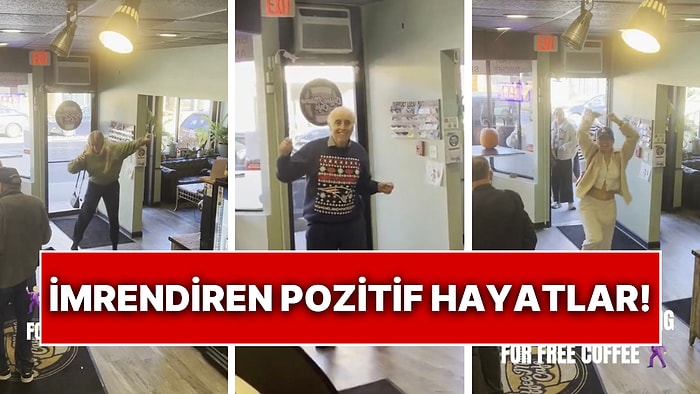 Dükkana Dans Ederek Giren Müşterilere Kahve İkram Edeceğini Söyleyen İşletmede Renkli Görüntüler!