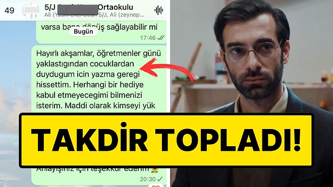 Öğretmenler Günü'nde Hediye İstemediğini Söyleyen Öğretmenin Mütevazı Mesajı İçinizi Isıtacak