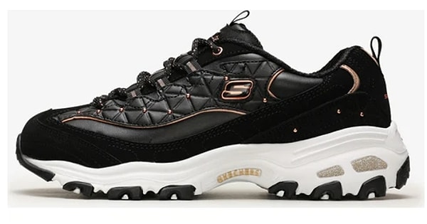 6. Skechers D'LİTES - GLAMOUR FEELS Kadın Siyah Sneakers