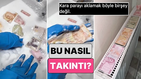 Temizlik Bu Değil... Bir Kadın Eşinin Cebinden Çıkan Paraları Tek Tek Yıkadığı Anları Paylaştı