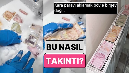 Temizlik Bu Değil... Bir Kadın Eşinin Cebinden Çıkan Paraları Tek Tek Yıkadığı Anları Paylaştı