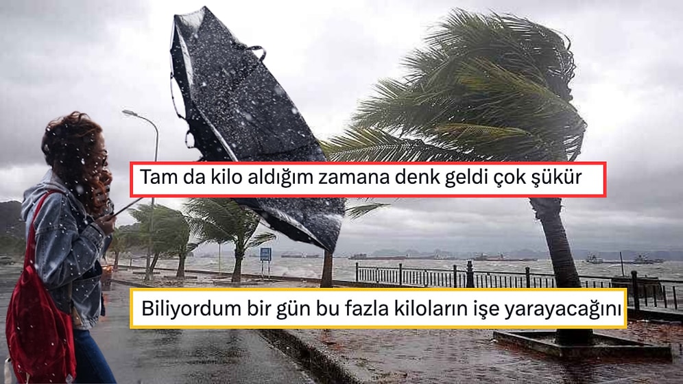 Meteoroloji 49 Kente Fırtına Uyarısı Verince Hava Forum 58 Kilo ve Altında Olanları Tiye Aldı