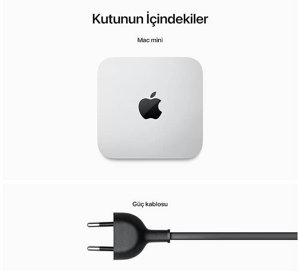 Apple Mac mini 2023 M2 Pro çip, 8 çekirdekli CPU ve 10 çekirdekli GPU’suyla işlerinizi hızla tamamlamanızı sağlıyor.