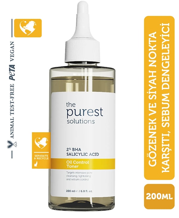 11. The Purest Solutions Yağlı Ve Karma Cilt Salisilik Asit Tonik 200 Ml