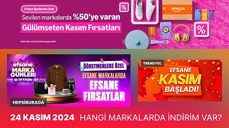 Kasım İndirimlerinde Bugün Hangi Markalar Var? 24 Kasım 2024