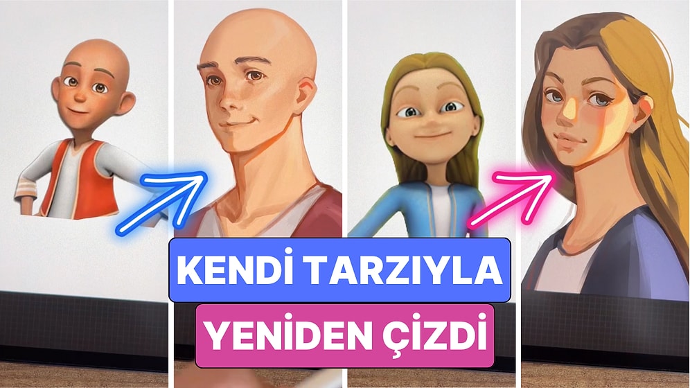 Keloğlan Çizgi Filmi Karakterlerini Kendi Tarzıyla Çizen Sanatçının Çizimlerine Bayılacaksınız