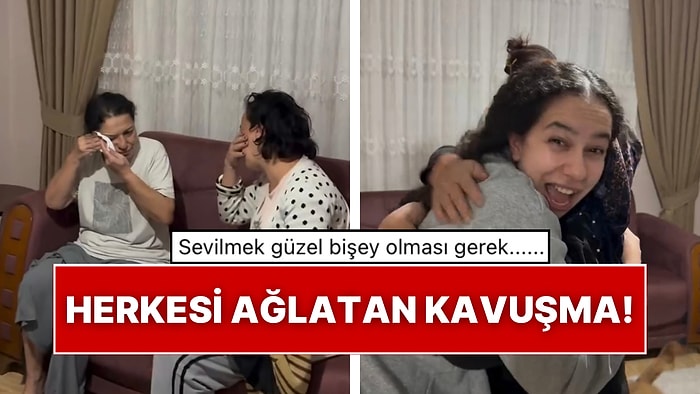 2.5 Yılın Ardından Türkiye’ye Dönen Genç Ailesine Yaptığı Sürprizle Herkesi Ağlattı