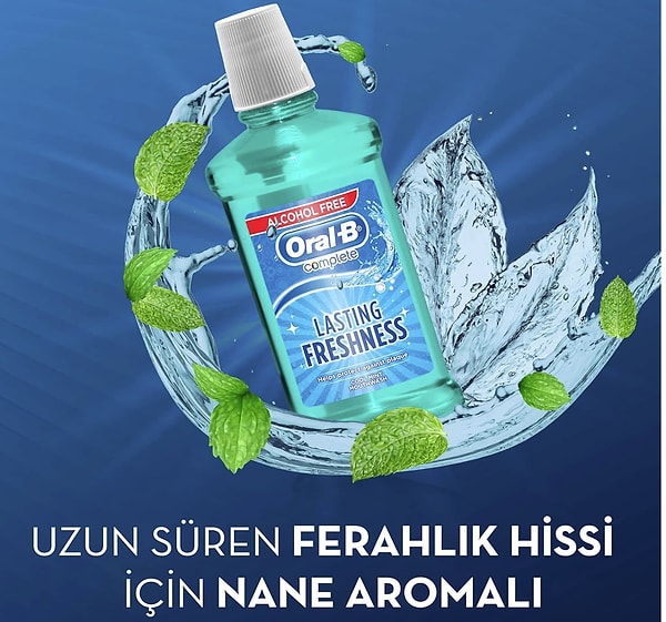 Oral-B Complete Ağız Çalkalama Suyu Komple Bakım 500 ml (Alkolsüz)