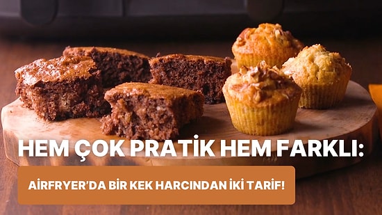 Bütün Mutfak Mis Gibi Kokacak: Airfryer'da Bir Kek Harcından İki Tarif Nasıl Yapılır?