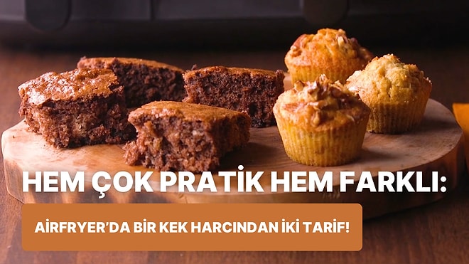 Bütün Mutfak Mis Gibi Kokacak: Airfryer'da Bir Kek Harcından İki Tarif Nasıl Yapılır?