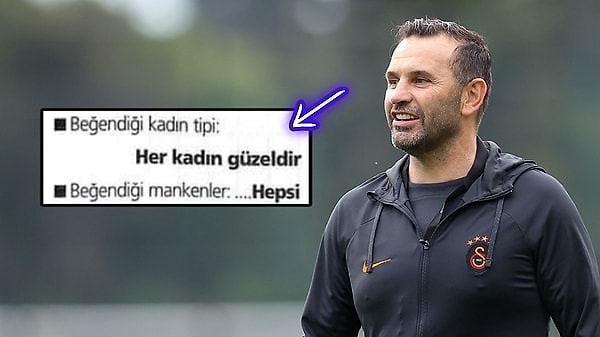 Galatasaray Teknik Direktörü Okan Buruk, futbolculuk kariyerine dair bir anketin ortaya çıkmasının ardından sosyal medyada gündem oldu. Futbolculuk dönemine ait kişisel tercihlerine yer verilen anketle, Buruk’un hayatına dair önemli detaylar gün yüzüne çıktı. Hem futbolculuk hem de teknik direktörlük döneminde dikkat çekici başarıla imza atan ismin en sevdiği şeyler bakalım nelermiş?