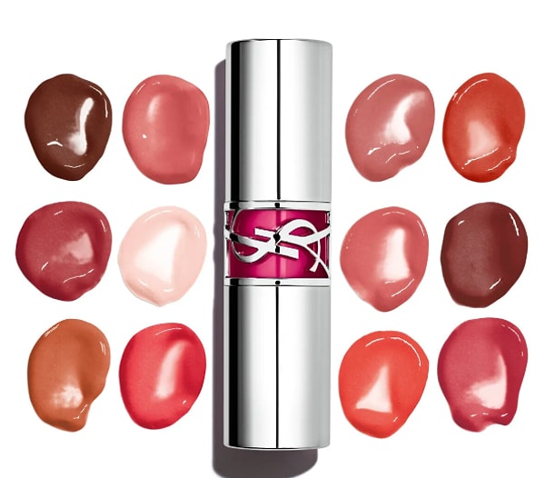 14. Yves Saint Laurent Loveshine Candy Glaze Parlatıcı Etkili Ruj 15 Showcase Nude