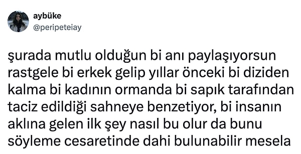 Aybüke isimli kullanıcının isyanı şu şekildeydi.