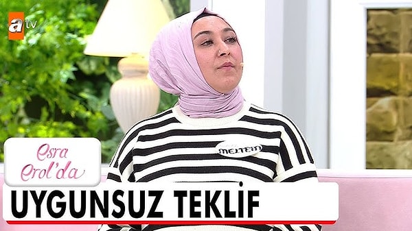 4. Esra Erol'da programında mide bulandırıcı bir olay yaşandı. Her gün bir yenisine uyandığımız skandallarda bu kez kadın kocasının kendisine ahlaksız teklifte bulunduğunu iddia etti. Esra Erol'a yaptığı itiraflarla izleyenleri şok etti.