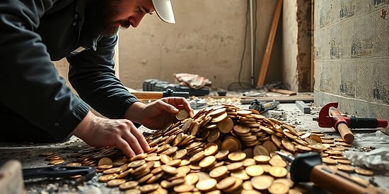 Plumber Discovers £2 Million Treasure Hidden in Concrete During Renovation