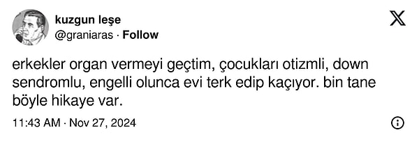 Kendi çocuğunu bırakıp gidebilenlerden bir de eşi için fedakarlık yapmasını mı isteyeceğiz?