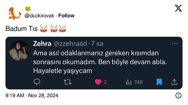 Tabii hayal dünyasında mutlu olanlar da vardı 👇