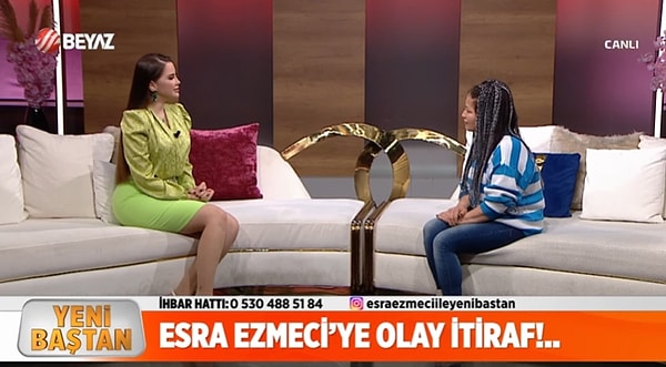 Beyaz TV'de yayınlanan Yeni Baştan programını sunan psikolog Esra Ezmeci'ye konuk olan Pervin isimli kadın, kocasının komşuların iç çamaşırlarını çaldığını açıkladı.