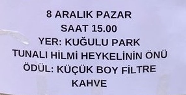 Her şey güzel hoş da ödül komik tabii. Gerçi hak yememek lazım, Chamalet yarışmasında da ödül 50 dolardı. Yine de bir "küçük" filtre kahve de fena değil sanki? 😂