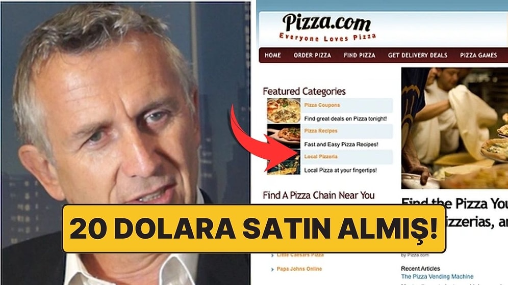 1994 Yılında "Pizza.com" Domain'ini 20 Dolara Satın Alarak Zengin Olan Adam