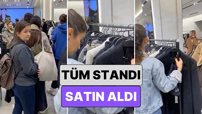 Biz İndirim Sırası Ülkesiyiz: Bir Kadın Black Friday İndirimi Yapan Mağazanın Bir Standını Komple Satın Aldı