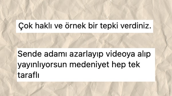 Kimisi de restoran sahibinin haklı olduğunu savundu.