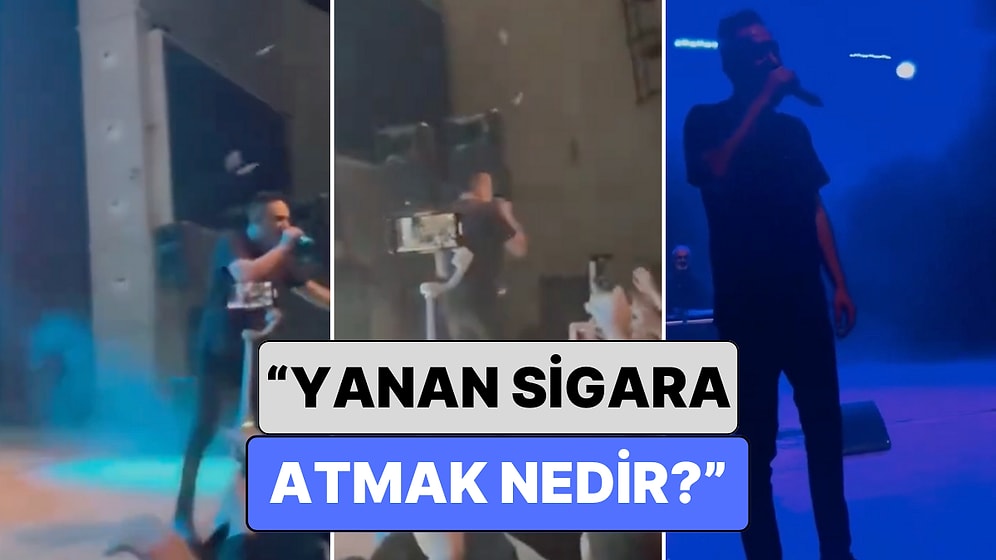 Sagopa Kajmer Konseri Sırasında Kendisine Sigara Atanlara Tepki Gösterdi: "Yanan Sigara Atmak Nedir?"