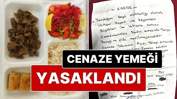 Eskişehir'in Sivrihisar ilçesindeki bir mahalledeki cenazelerde ikram edilen taziye yemeği uygulamasına son verildi. İlçeye bağlı 176 nüfuslu Yenidoğan Mahallesi'nde, Mahalle Muhtarı Atila Çimen ve ihtiyar heyeti tarafından söz konusu uygulamaya son verildi.