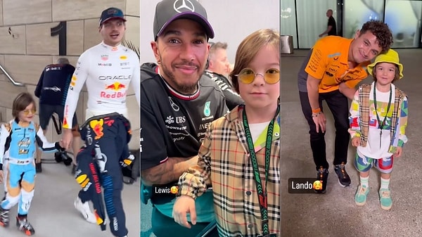 Dünyaca ünlü pilotlar Lewis Hamilton, Lando Norris ve George Russel ile fotoğraf çektiren Zayn, 4 kez üst üste dünya şampiyonu olan F1 pilotu Max Verstappen'e bisikletiyle gösteri yaptı.