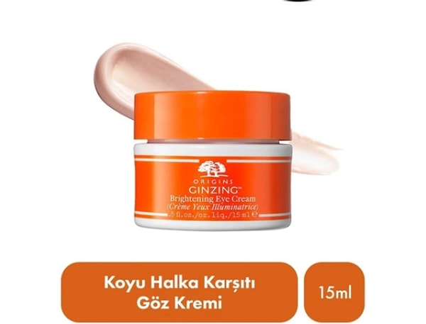 4. Origins C Vitamini & Niasinamid İçeren Ginzing™ Canlandırıcı Göz Kremi 15 ml