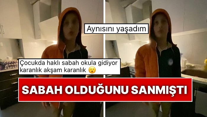 Kralını Yaşadık: Uyuyakalan Çocuk Uyandığında Ertesi Gün Olduğunu Sanarak Okula Gitmeye Çalıştı