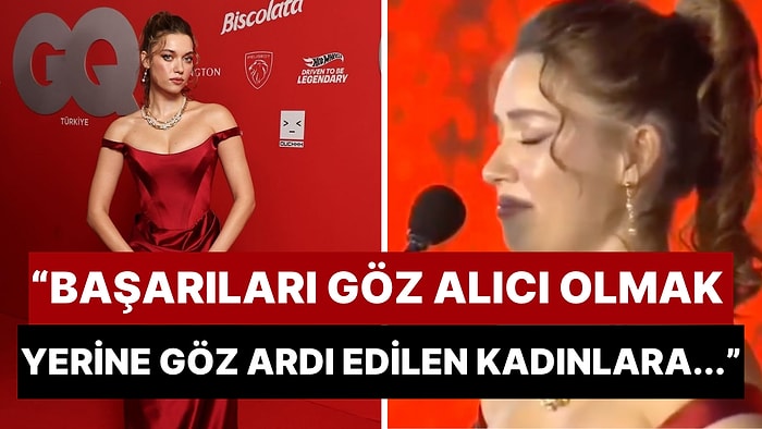 Doğum Gününde 'Yılın Göz Alıcı Başarısı' Ödülünün Sahibi Olan Afra Saraçoğlu Ödülünü Tüm Kadınlar İçin Aldı!