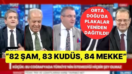 TGRT Canlı Yayınında 'Yeni Plaka' Ürettiler: "82 Kudüs, 83 Şam, 84 Mekke..."