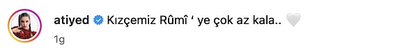 Atiye, kızının isminin Rumi olacağını açıkladı! Siz Atiye'nin kızına vereceği ismi nasıl buldunuz? Yorumlarda buluşalım!