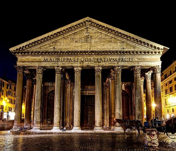 The Colossal Portico of Rome's Pantheon