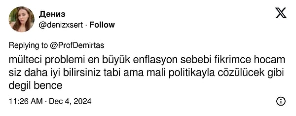 Demirtaş'ın yanıtına takipçilerinden yorum geldi: