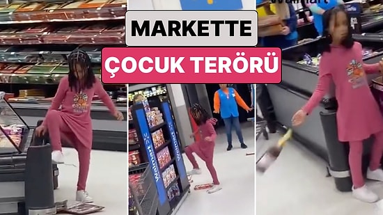 Markette Annesi ile Anlaşmazlık Yaşayan Bir Kız Tüm Reyonları Birbirine Kattı