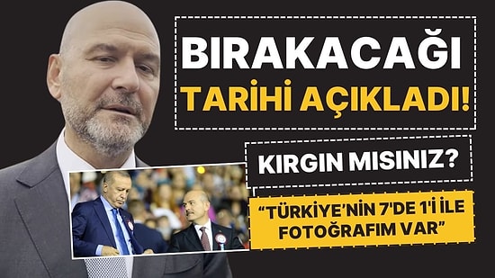 Süleyman Soylu'dan Gündem Yaratan Röportaj: "Bu Son Dönemim, Çocuklarım da Siyasete Giremez"