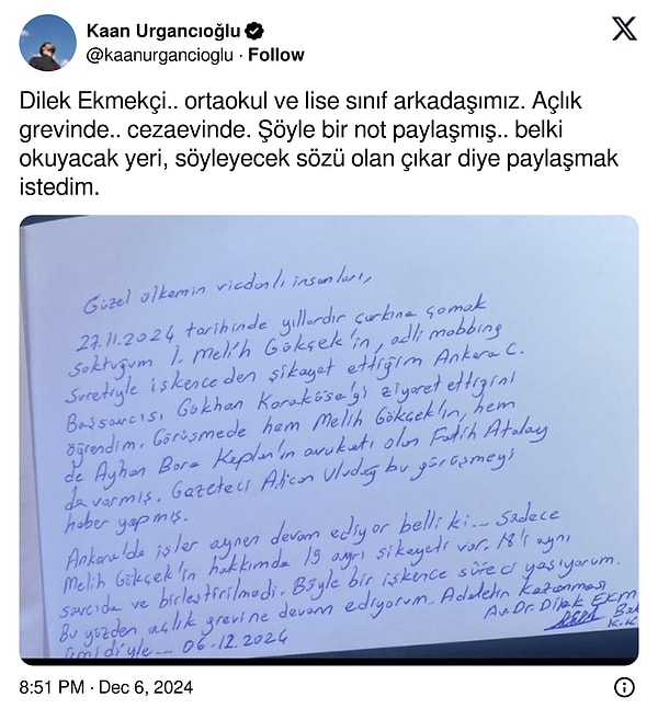 Kaan Urgancıoğlu’nun paylaşımı 👇