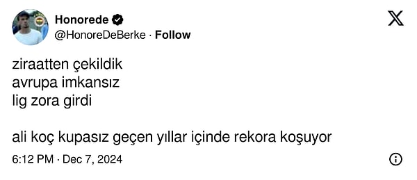 Mourinho'nun çıktığı iki derbiden de puansız ayrılması sarı-lacivertli taraftarları isyan ettirdi. Portekizli, 6. haftada da evinde Galatasaray'a 3-1 kaybetmişti. 👇