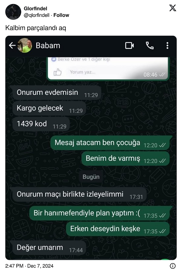 7. "Değer umarım" 🥲