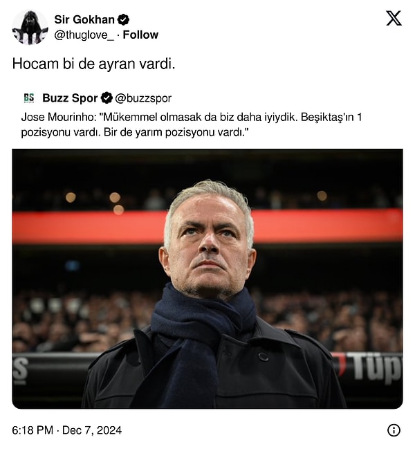 15. Mourinho ve tarihe geçen açıklamalarına bir yenisi daha eklendi