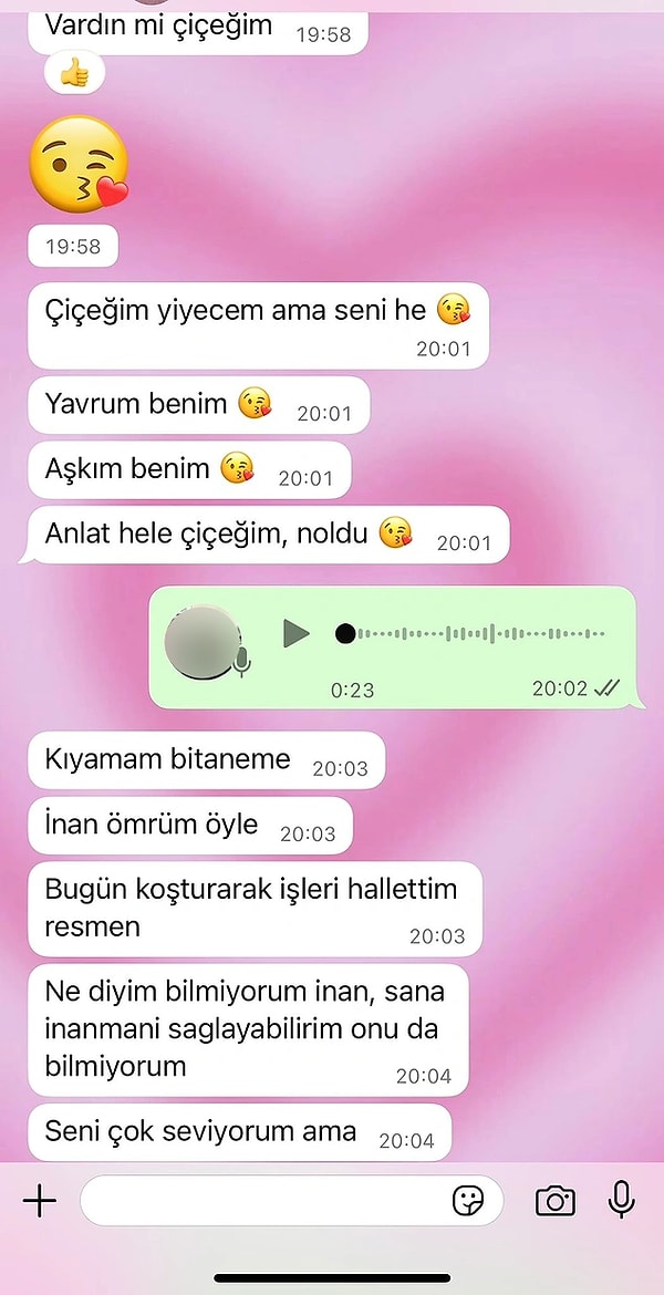 Bir kullanıcı, doktor olan sevgilisinin kendisine vakit ayıramadığını dile getirerek beraber konuşmalarını paylaştı.