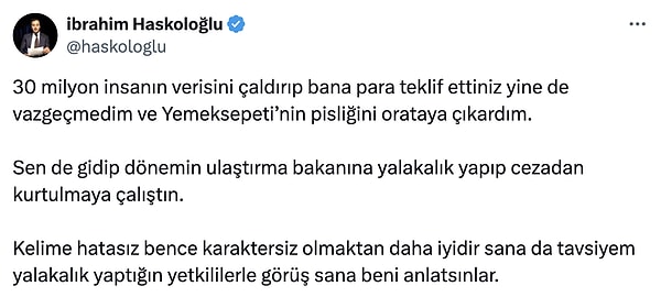 Ardından Nevzat Aydın'ın haberleri sildirmesi için para teklif ettiği iddiası geldi. Ardından cezadan kurtulmak için bakanlığa gidildiğini öne sürdü.