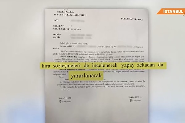 Ev sahibi ile kiracı anlaşmazlığında, mahkeme başkanının önerisi ile yapay zekadan destek alındı. Peki, yapay zeka kira bedelini belirleyebilir mi?