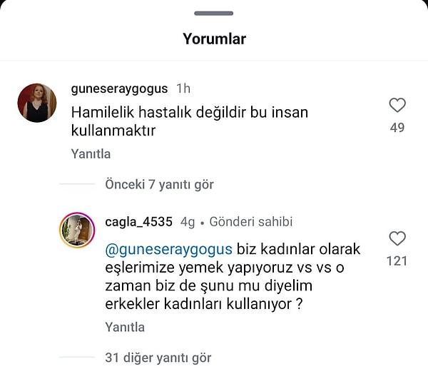 Kadınların olumsuz yorumları ayrıca şoke etti.